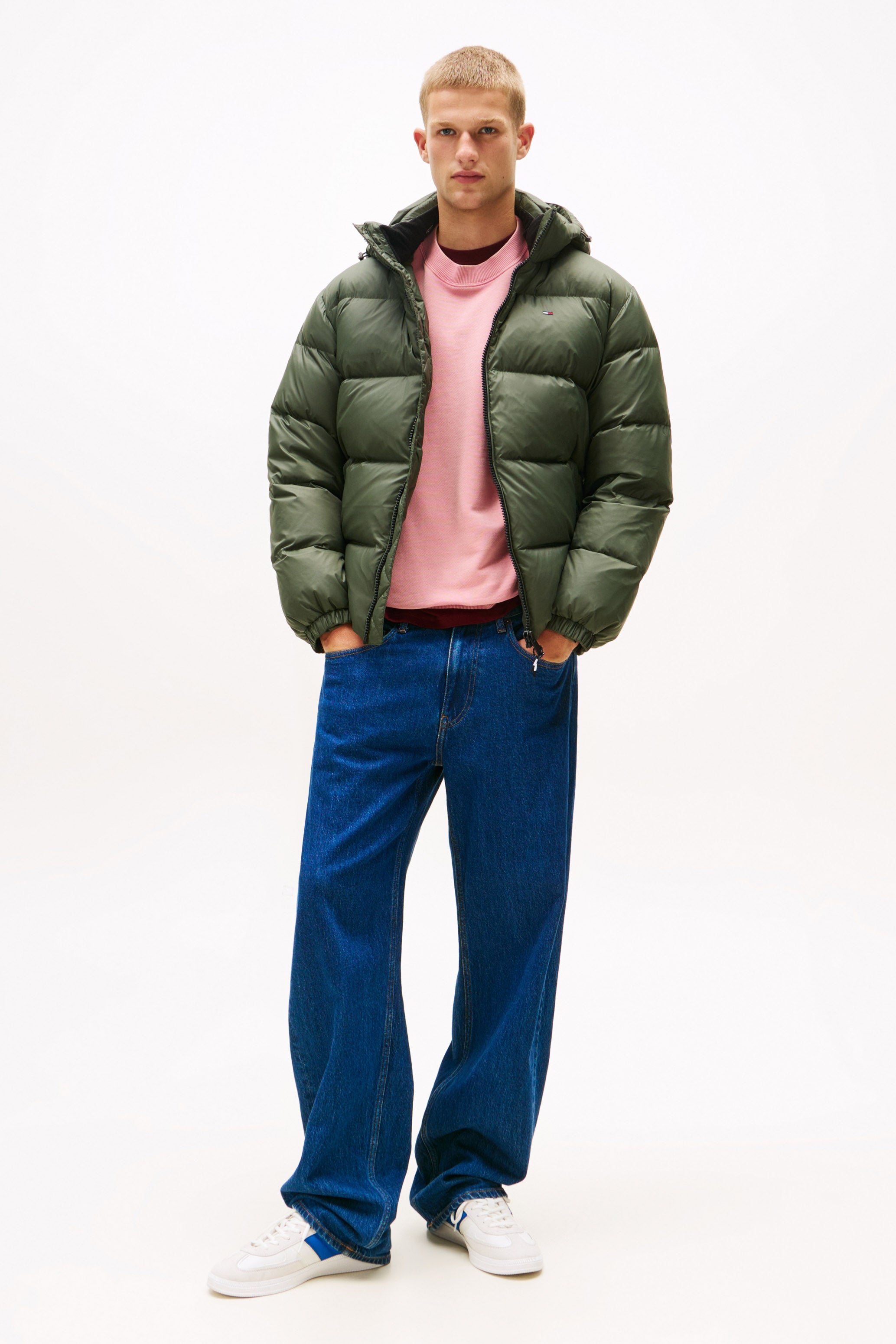 Puffer-Daunenjacke - Pewter Green