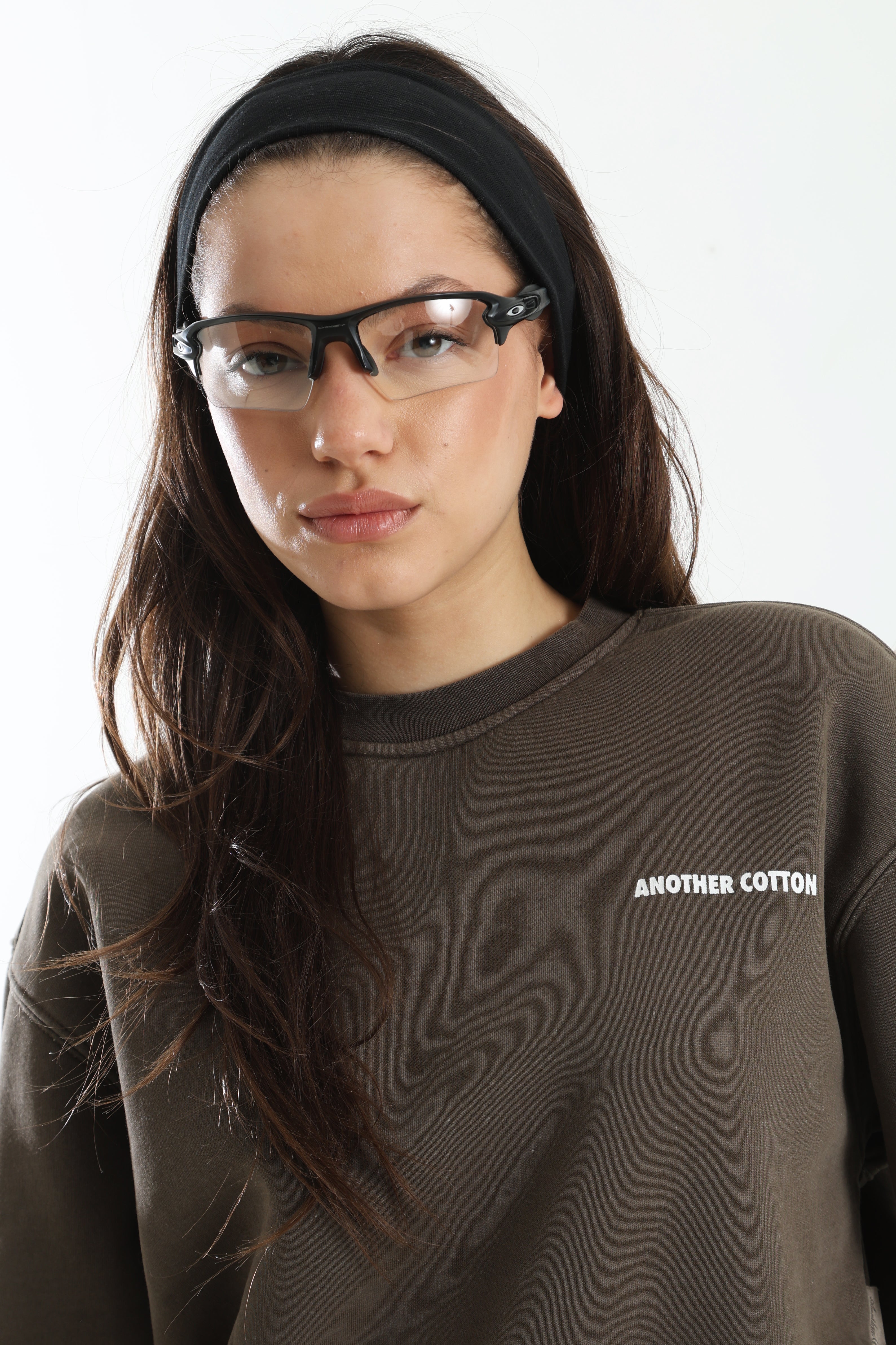 Felpa crop - Marrone