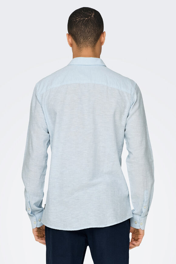 ONSCAIDEN Linen Shirt - Cashmere Blue