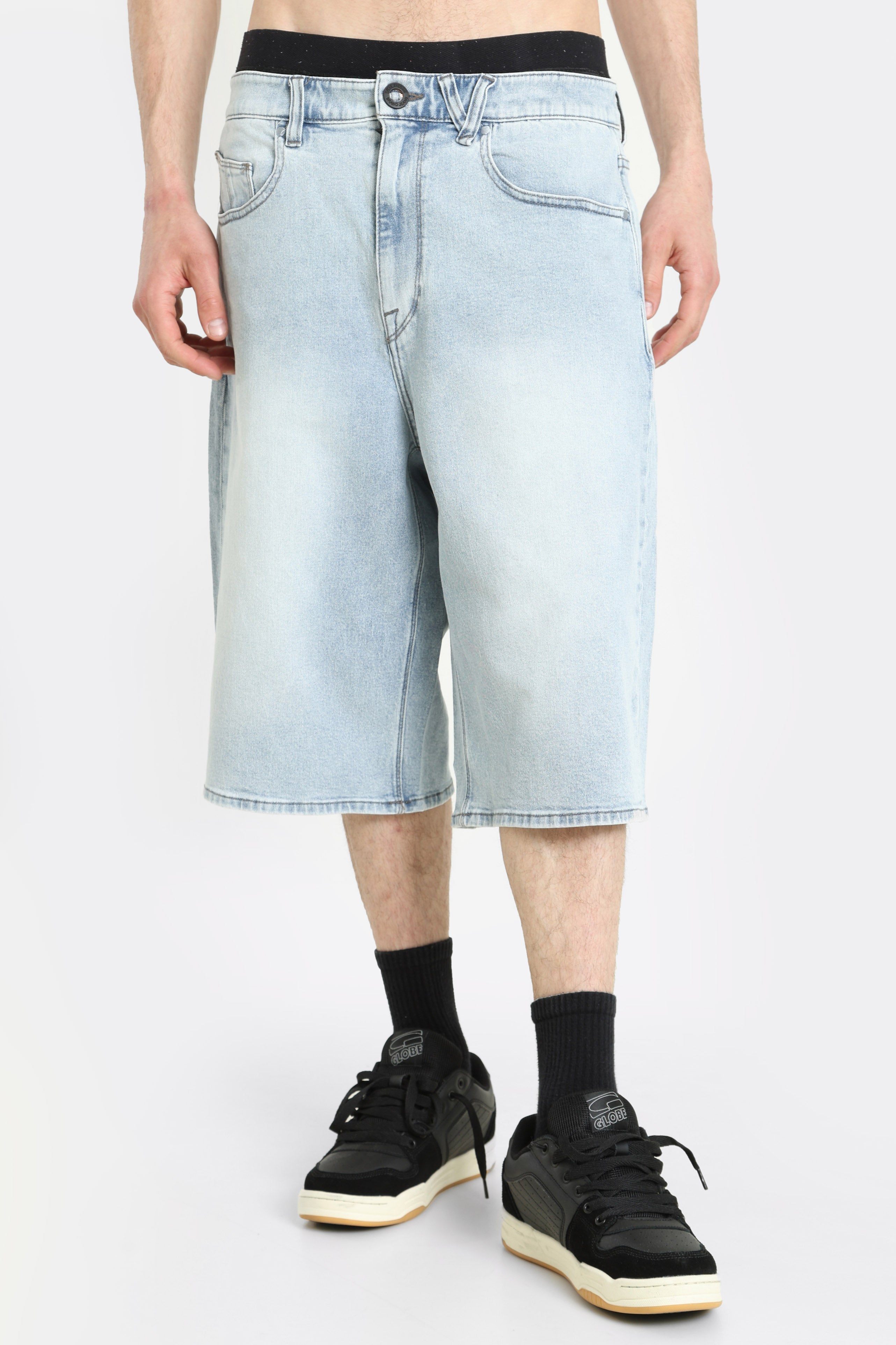 Chillow Super Loose Fit Jeansshorts - Desert Dirt Indigo