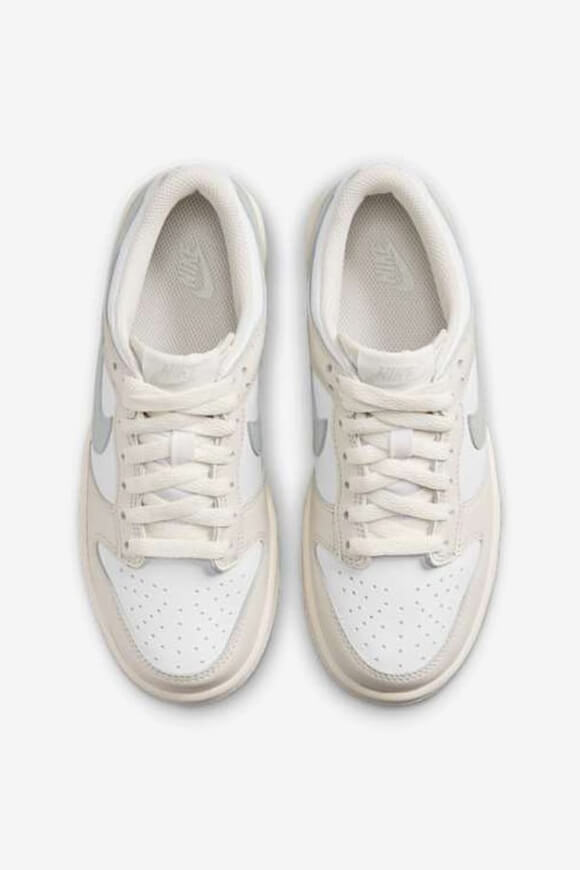 Dunk Sneaker - White + Light Silver