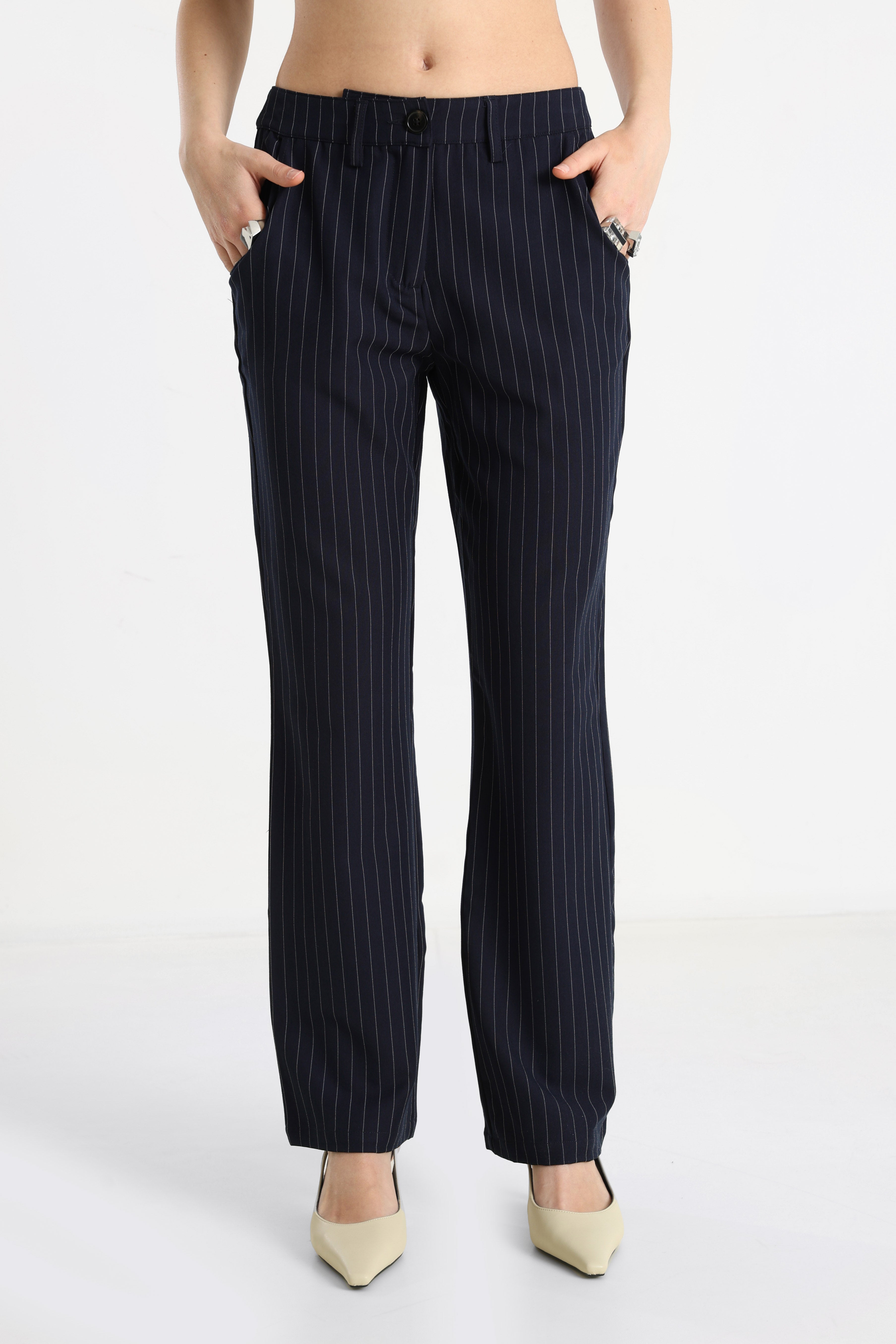 Stoffhose - Bleu marine