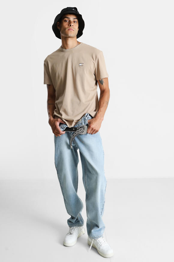 T-shirt Badge - Taupe côtière