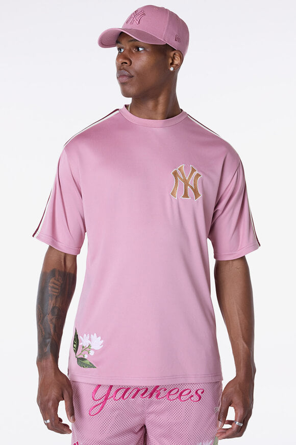 Maglietta oversize floreale MLB - Old Rose