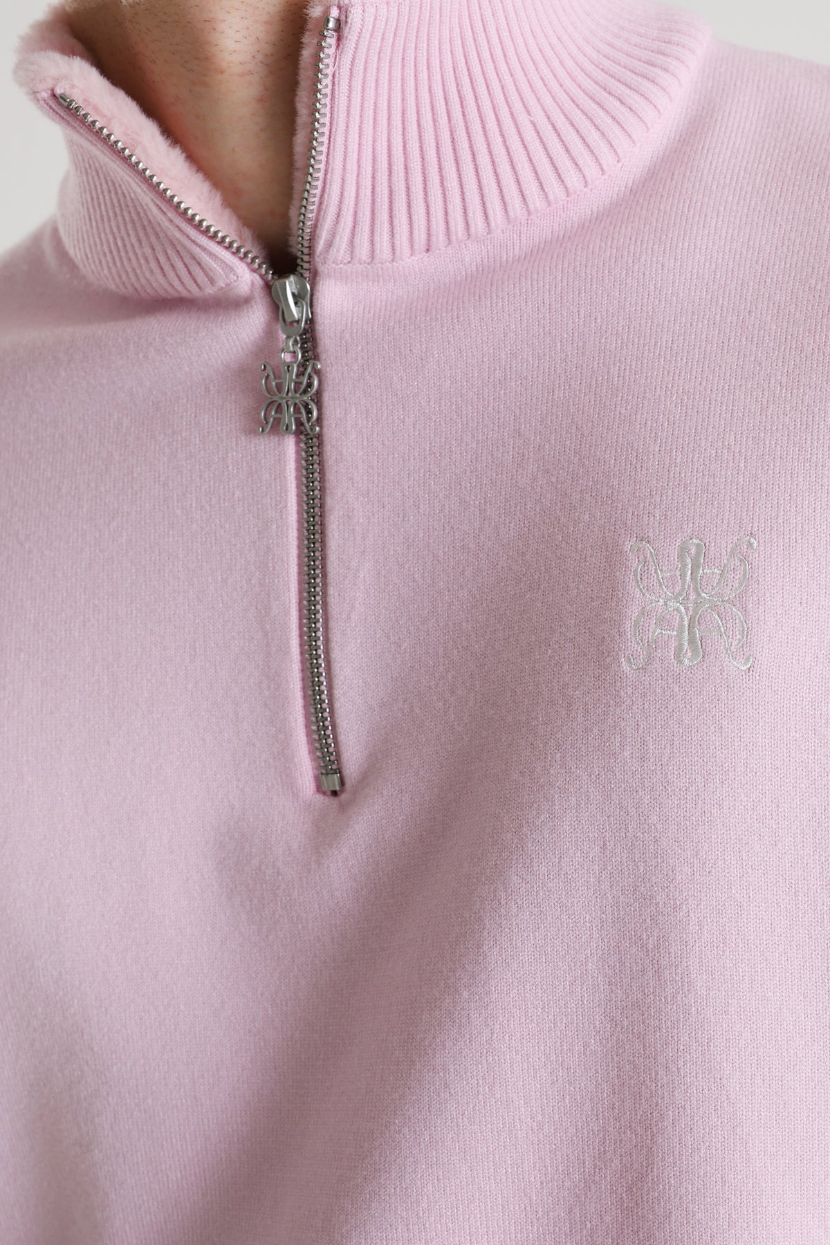 Pull en tricot - Rose clair