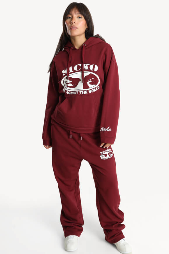 Kapuzensweatshirt - Bordeaux