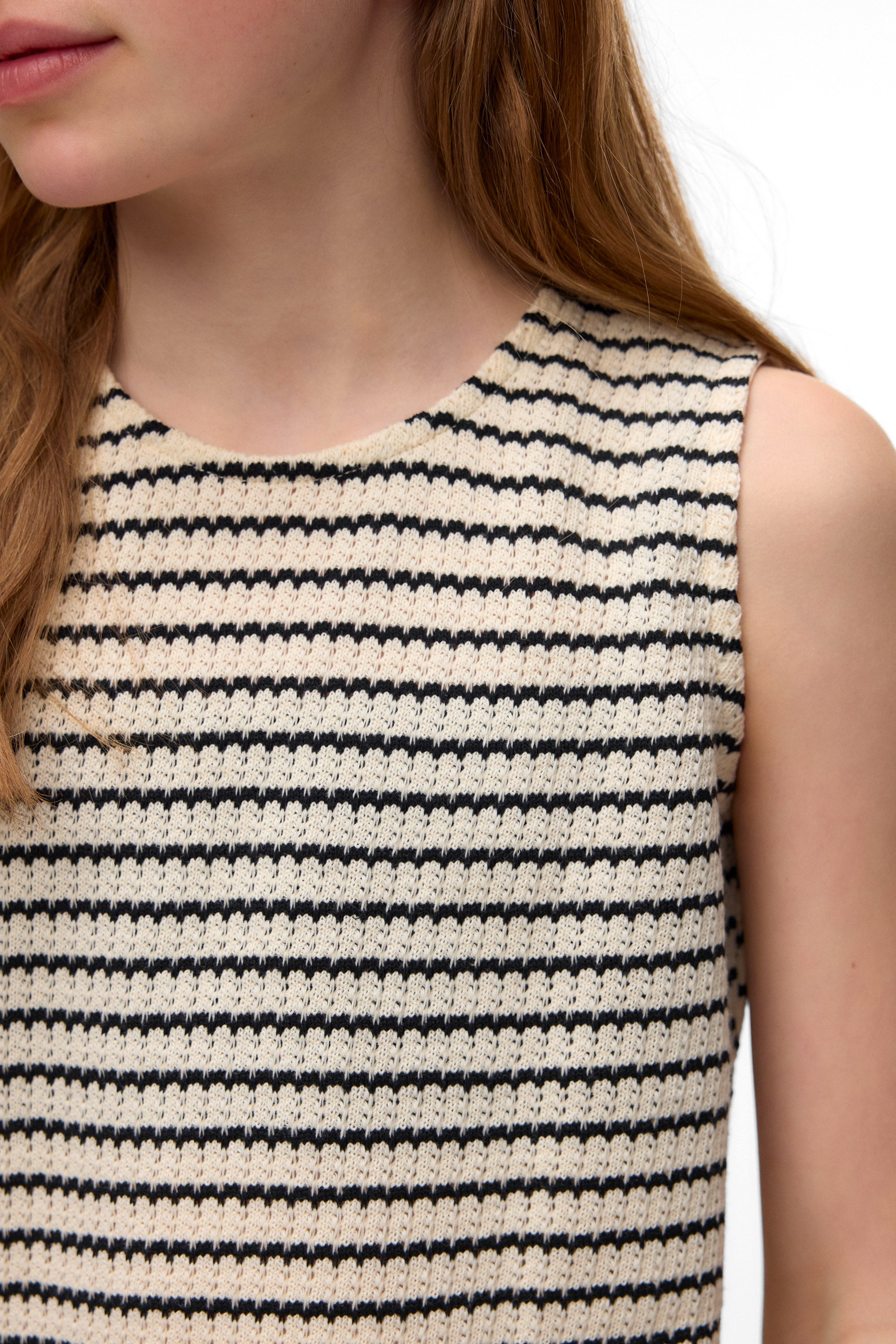 VMOHIA Häkel Top - Birch + Black
