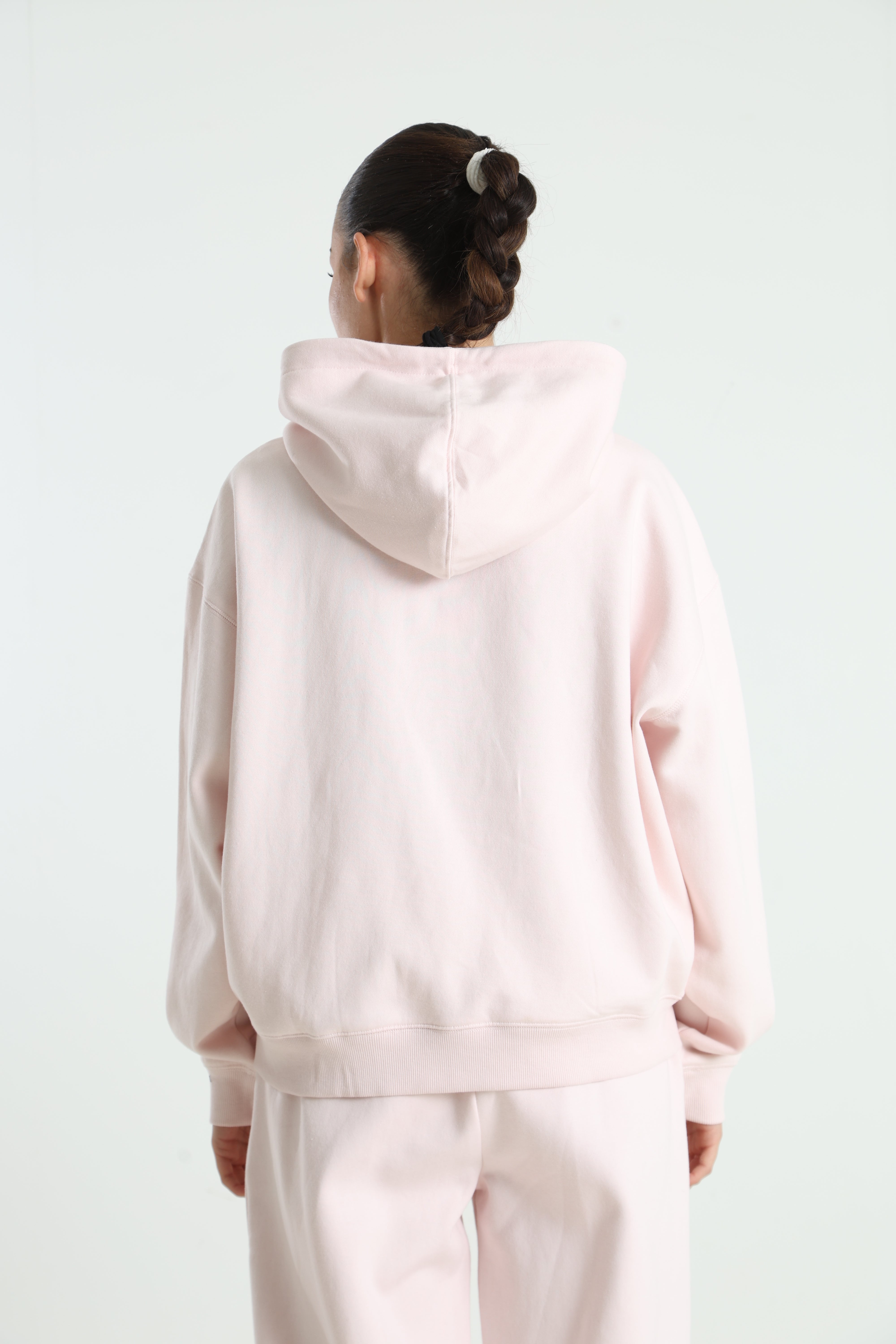Hooded sweat jacket - Light pink