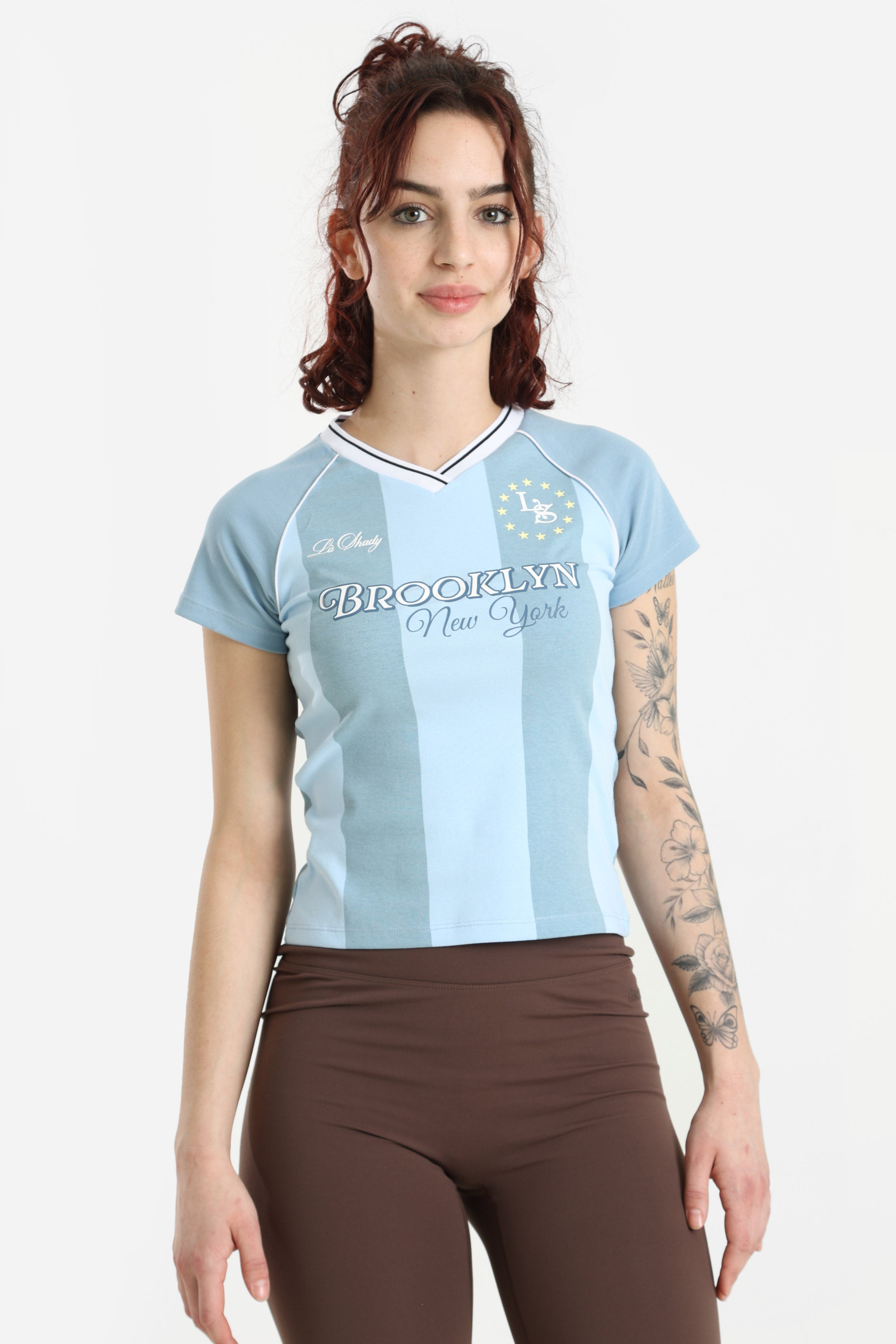 Crop T-Shirt - Blau