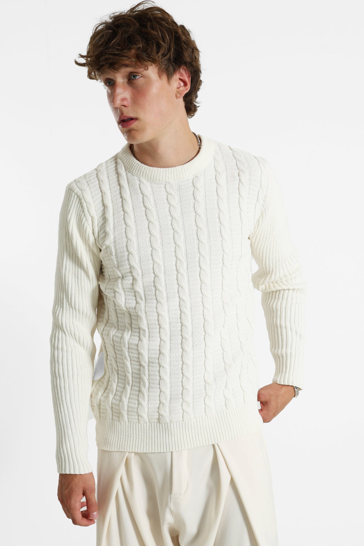 Maglione in maglia - Offwhite
