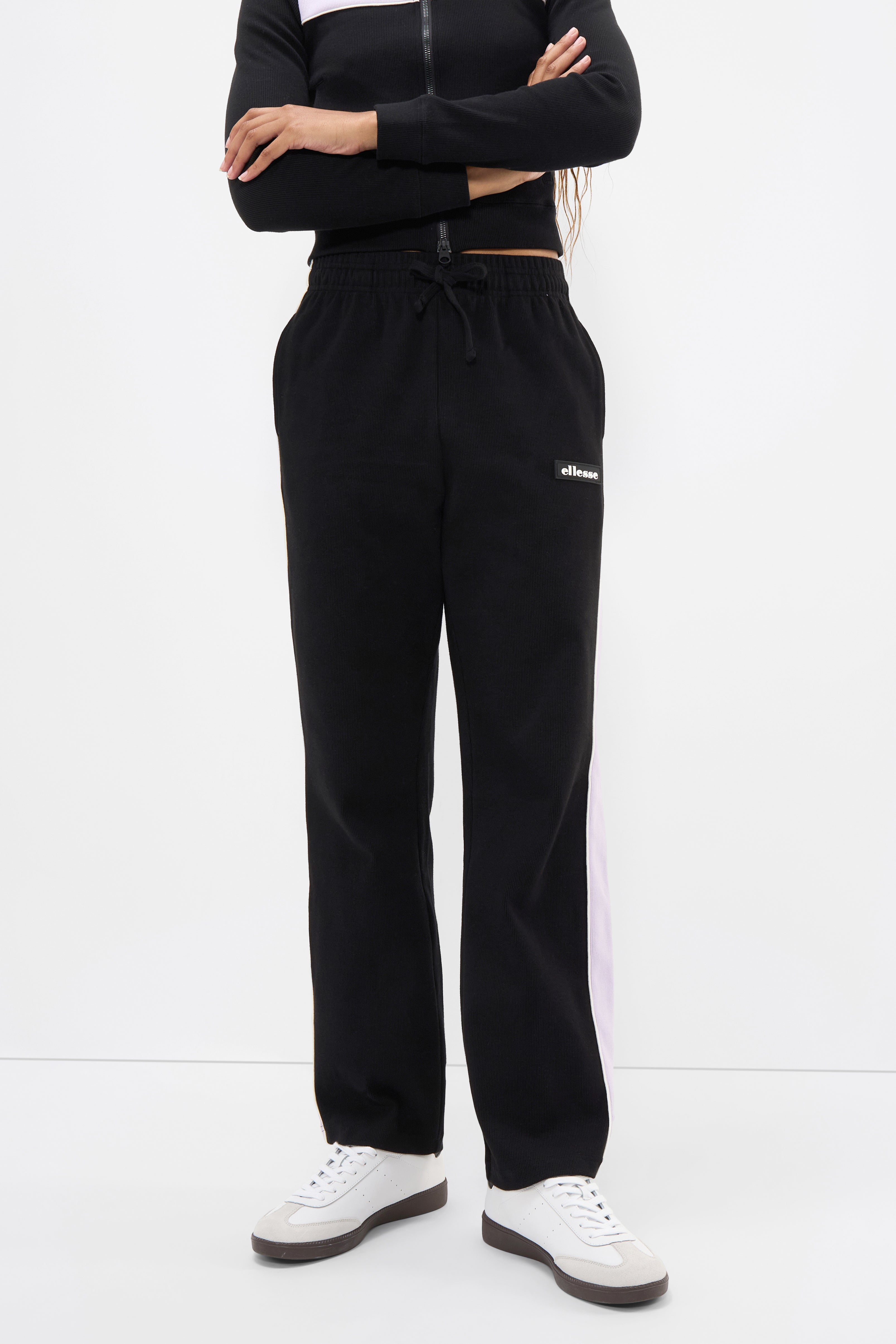 Pantaloni Schmitten in felpa - Black + Lilac