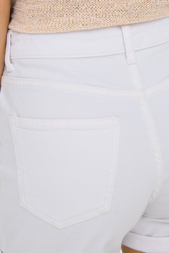 Josephine denim shorts - White