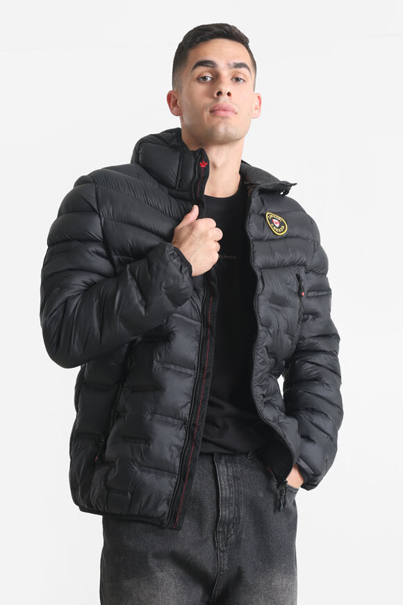 Savuno Leichte Gesteppte Jacke - Jet Black + Gold