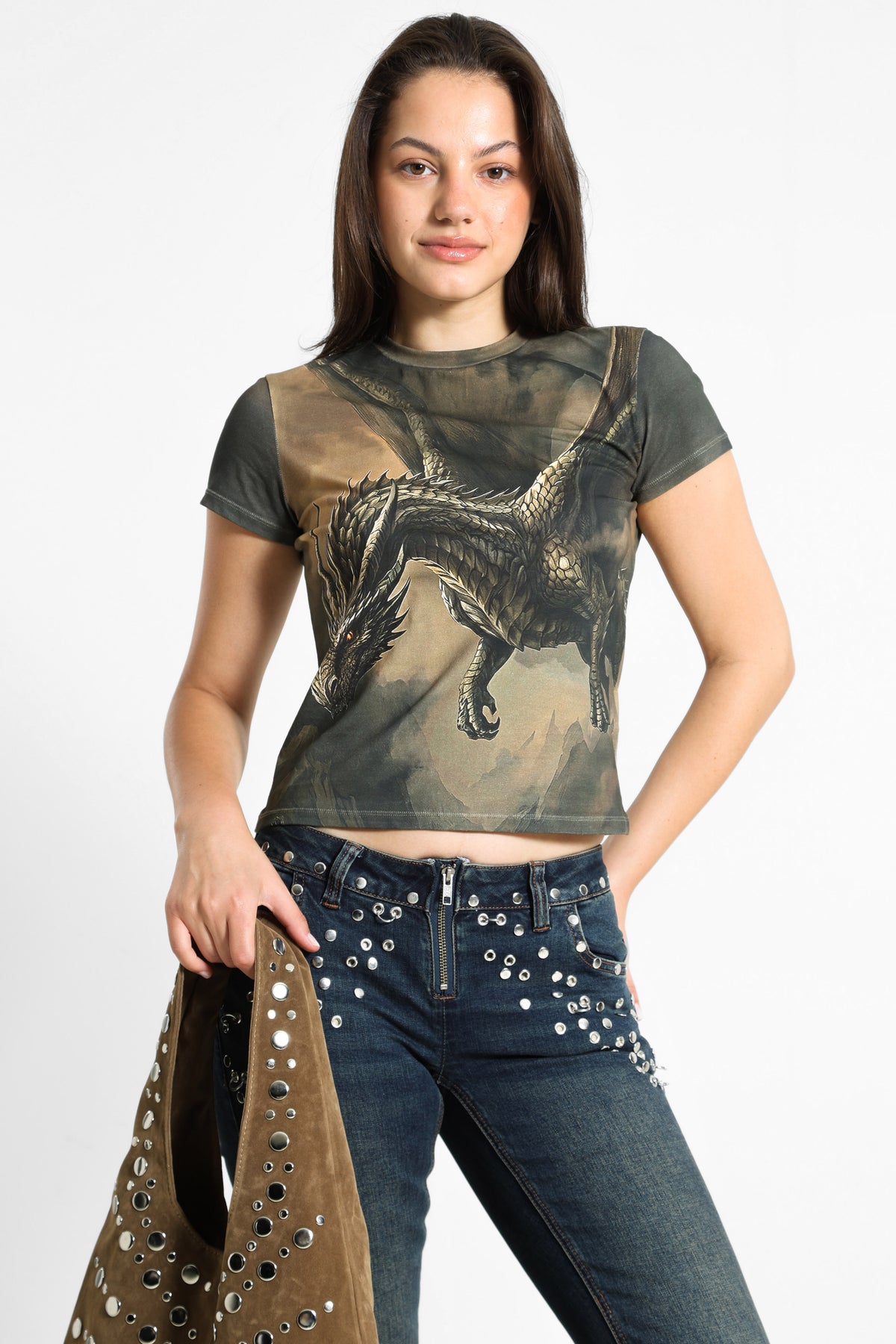 T-Shirt - Green + Brun
