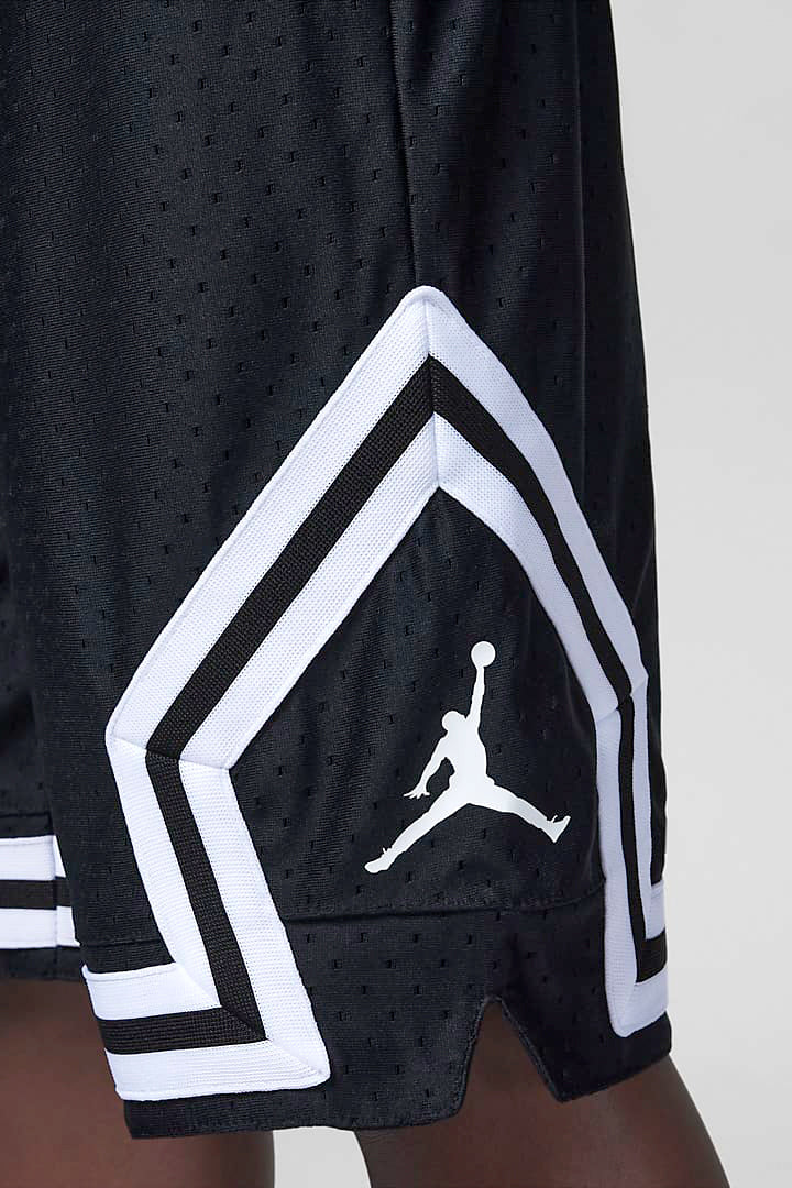 Diamond mesh shorts - Black