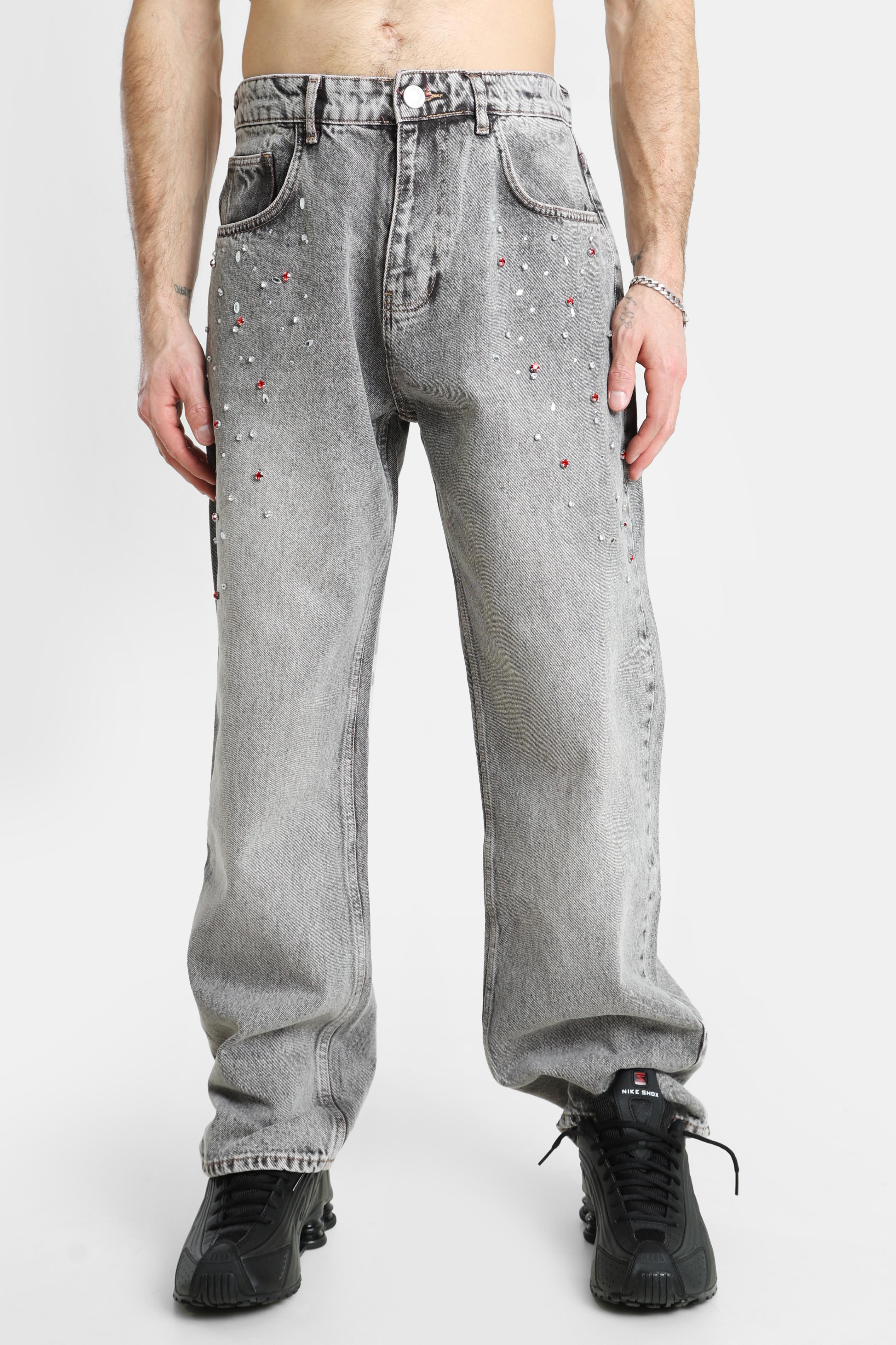 Jeans Loose Fit - Grey Denim