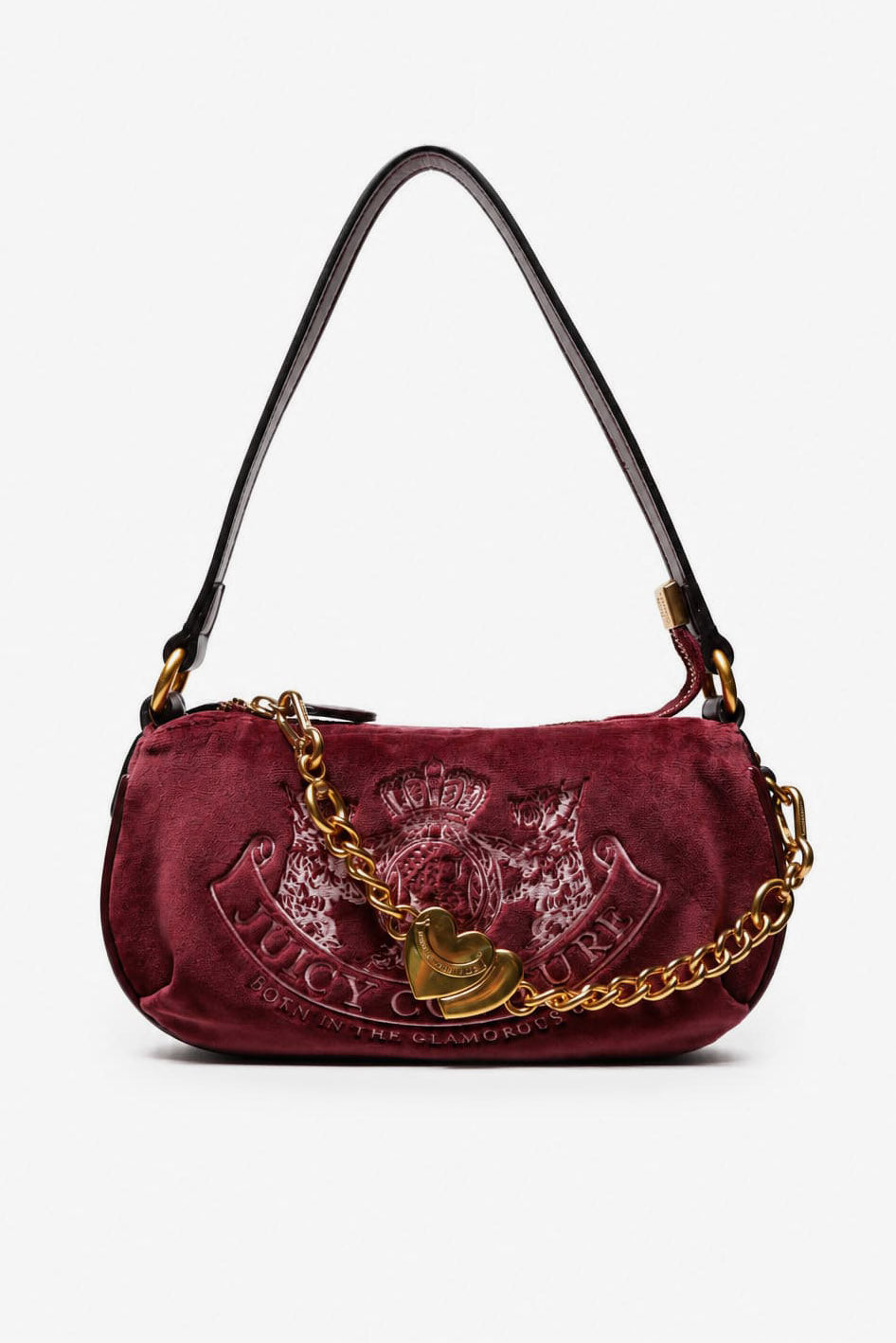 Mini sac à main et à bandoulière en velours - Wine Tasting