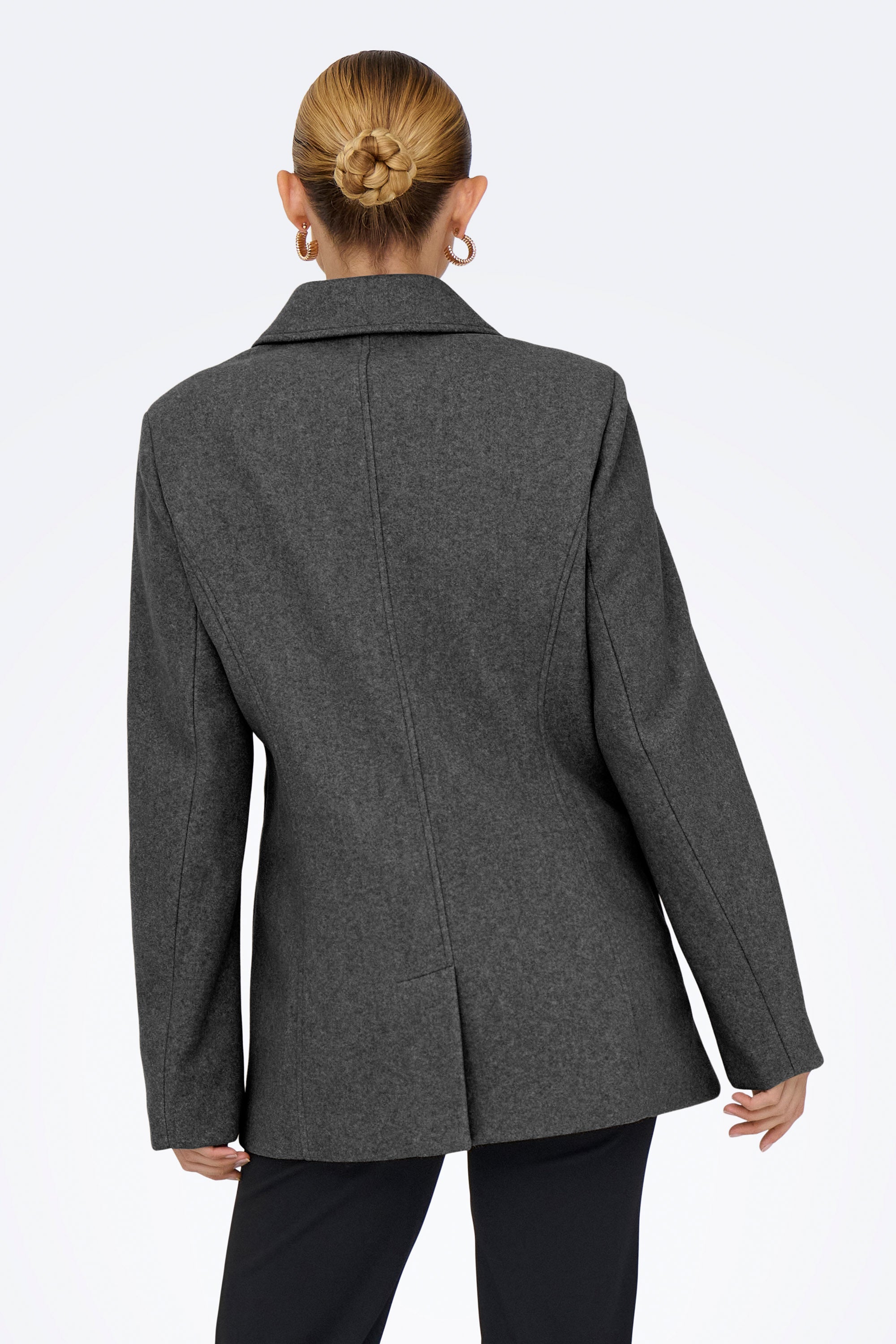 ONLBLAKE coat - Dark Grey Melange