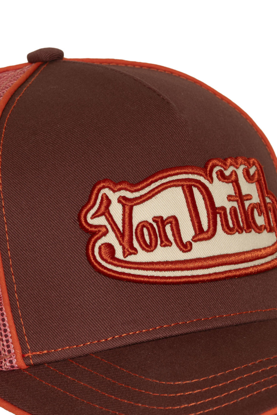 Trucker cap / snapback - Rust + Coral