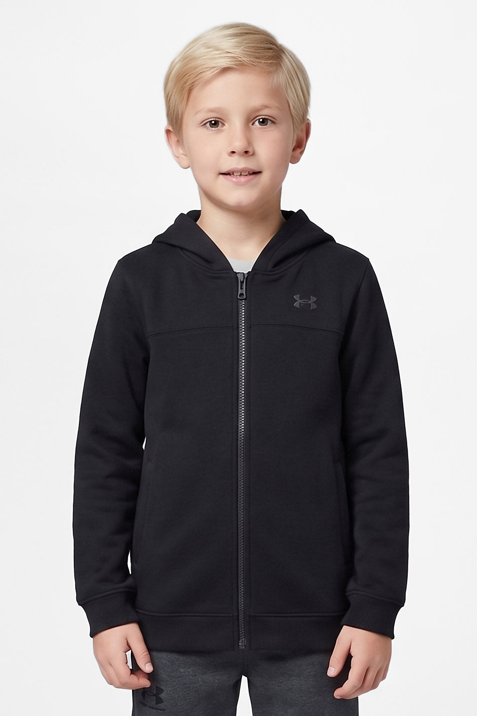 Felpa con zip - Black