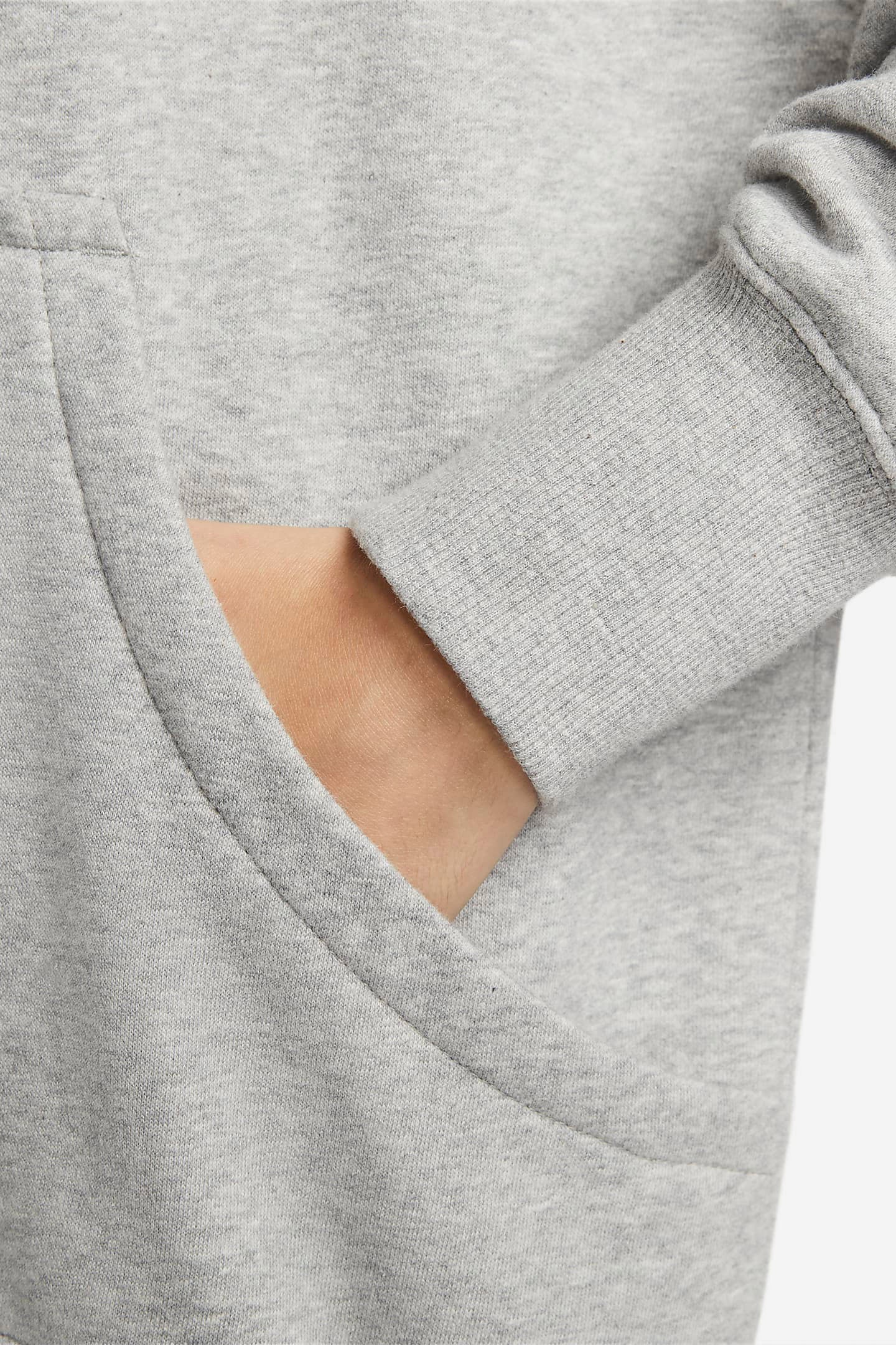 Sportswear Phoenix Fleece felpa ampia con zip e cappuccio - Grey Heather