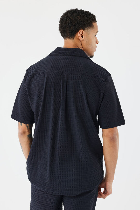 Strukturiertes Hemd - Dark Navy
