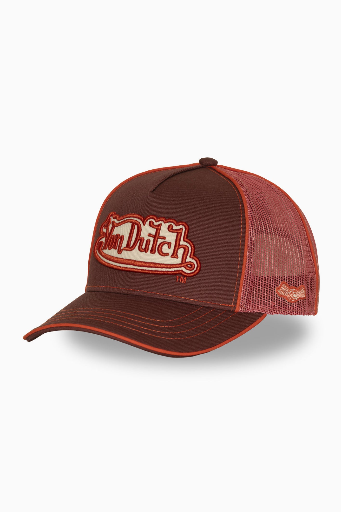 Trucker Cap / Snapback - Rust + Coral