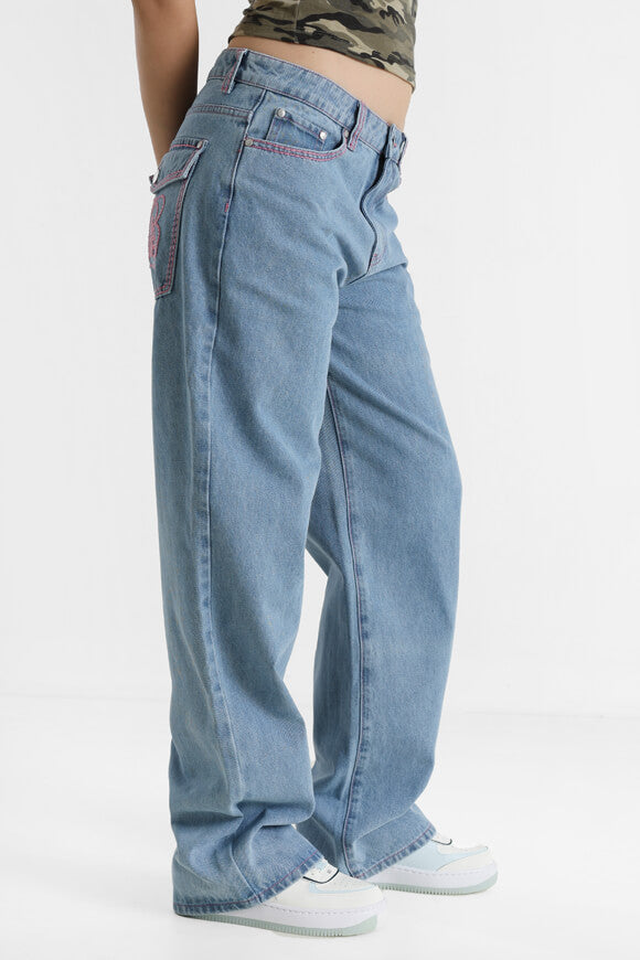 Baggy Jeans - Hellblau Denim