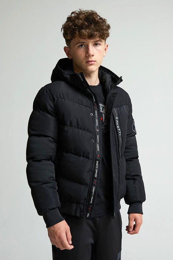 Zovetio Puffer Bomberjacke - Jet Black