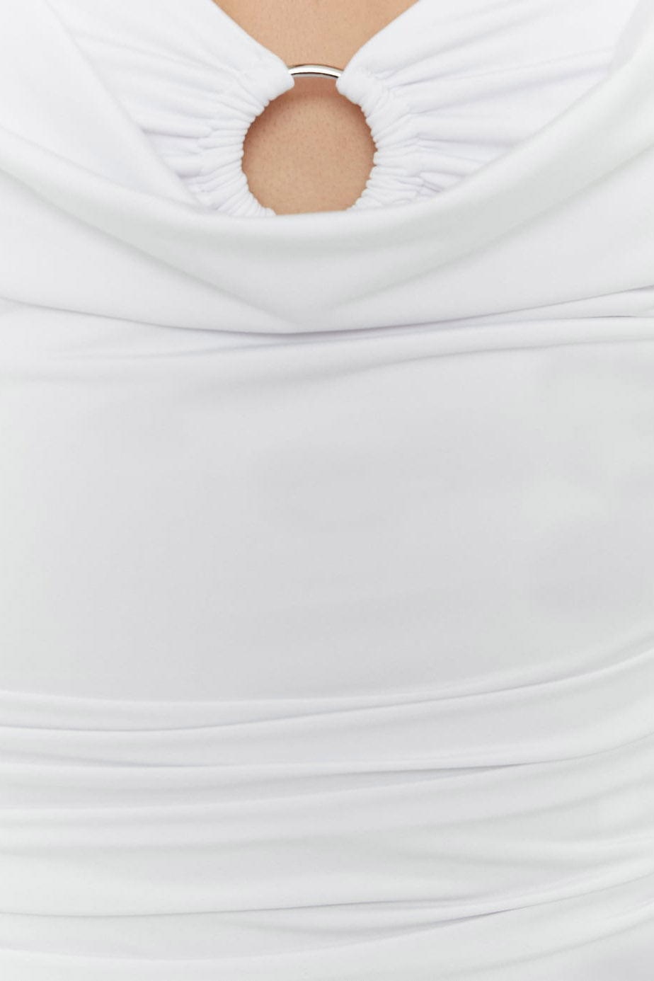 Crop Trägertop - White