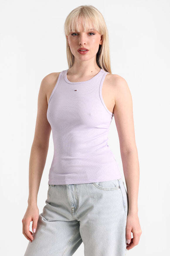 Geripptes Tanktop - Lavender Flower