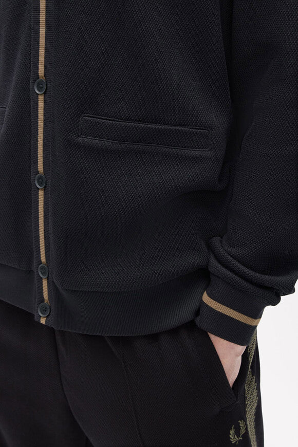 Cardigan - Black + Shaded Stone