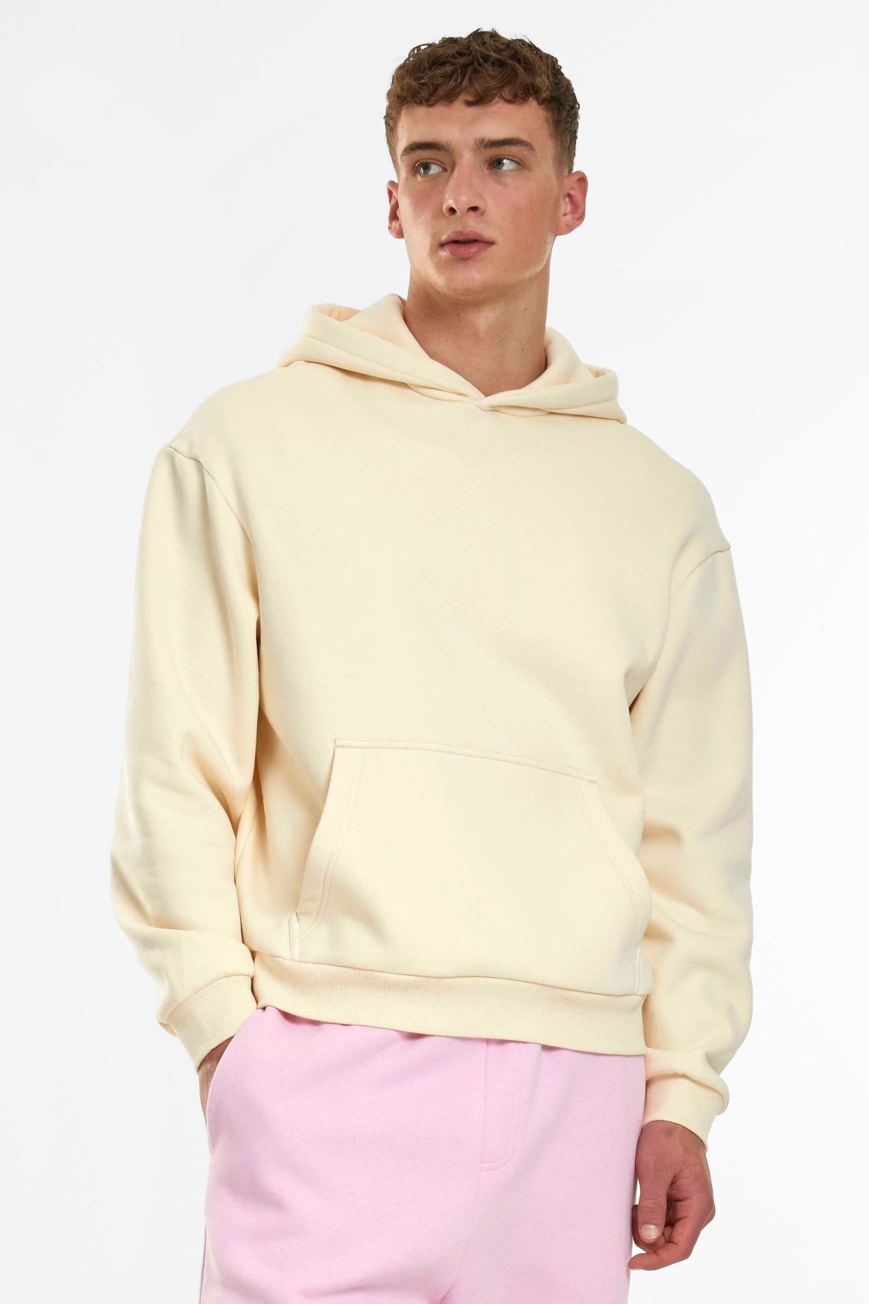 Fluffy Kapuzensweatshirt - Whitesand
