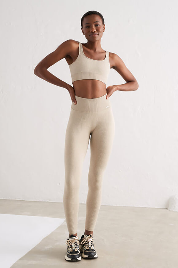 Seamless Sport-Bralette - Beige Heather