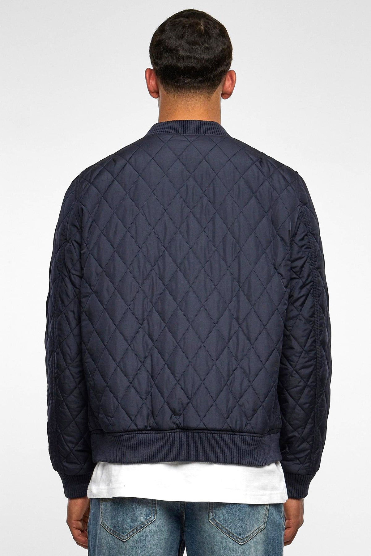 Giacca bomber trapuntata - Navy