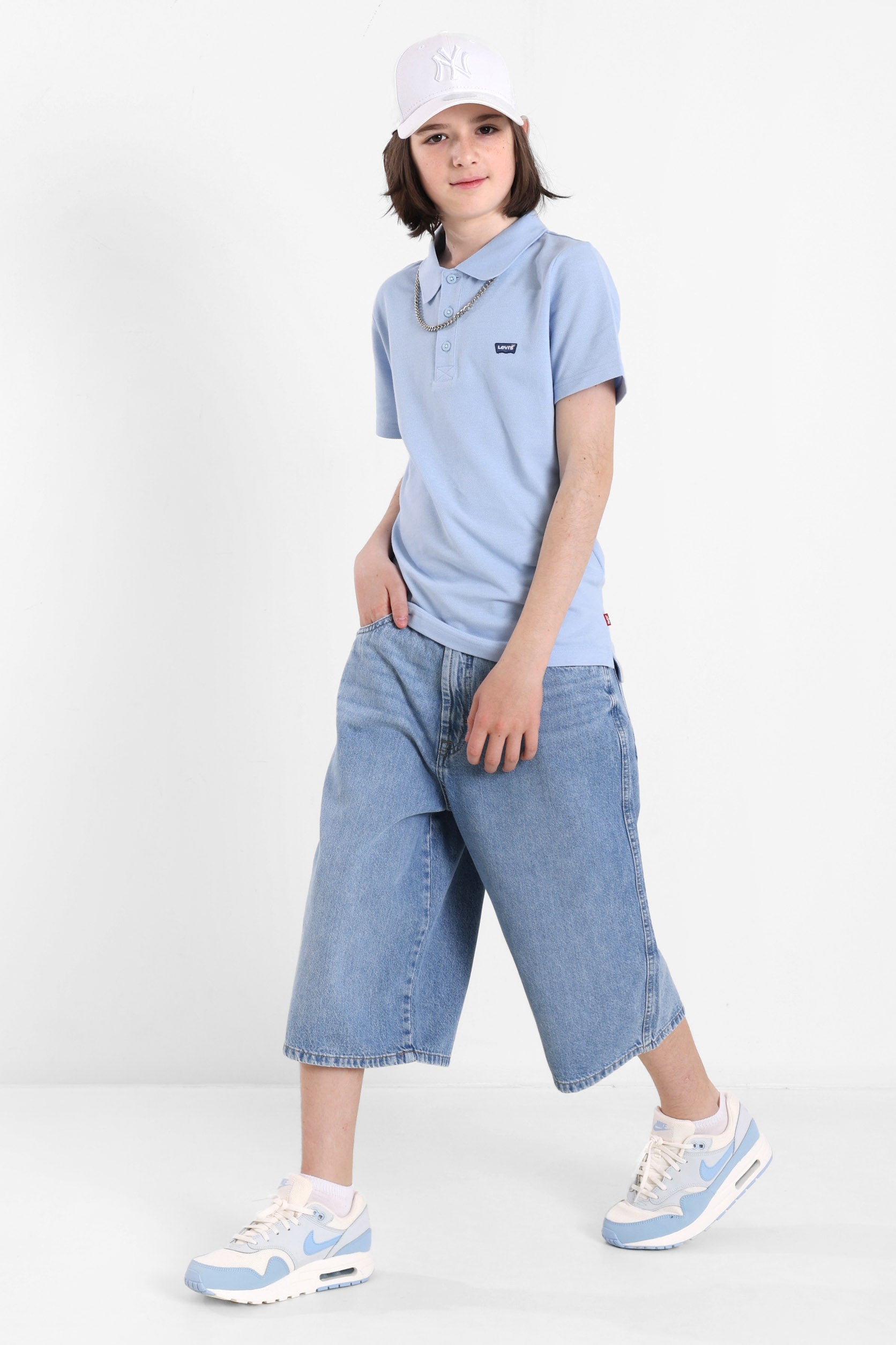 Poloshirt - Chambray Blue