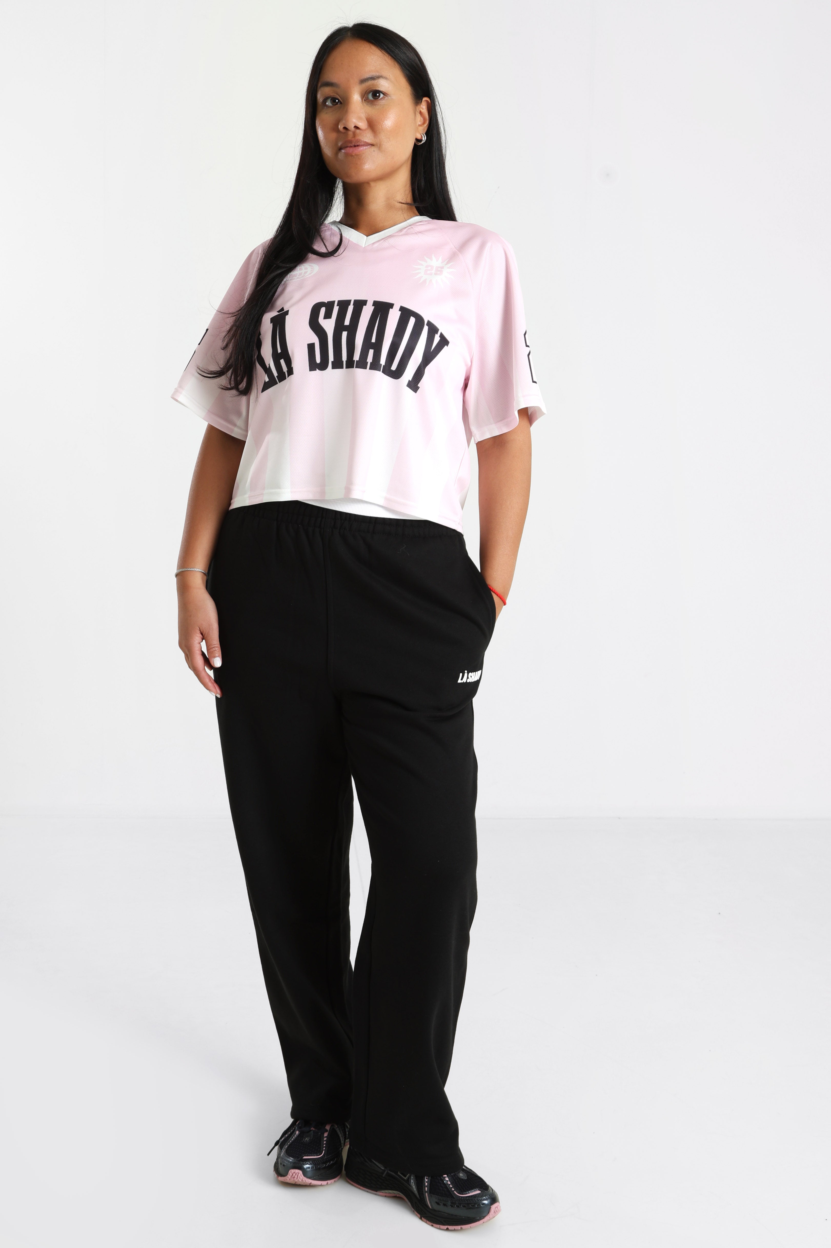 Crop Mesh T-Shirt - Hell Pink