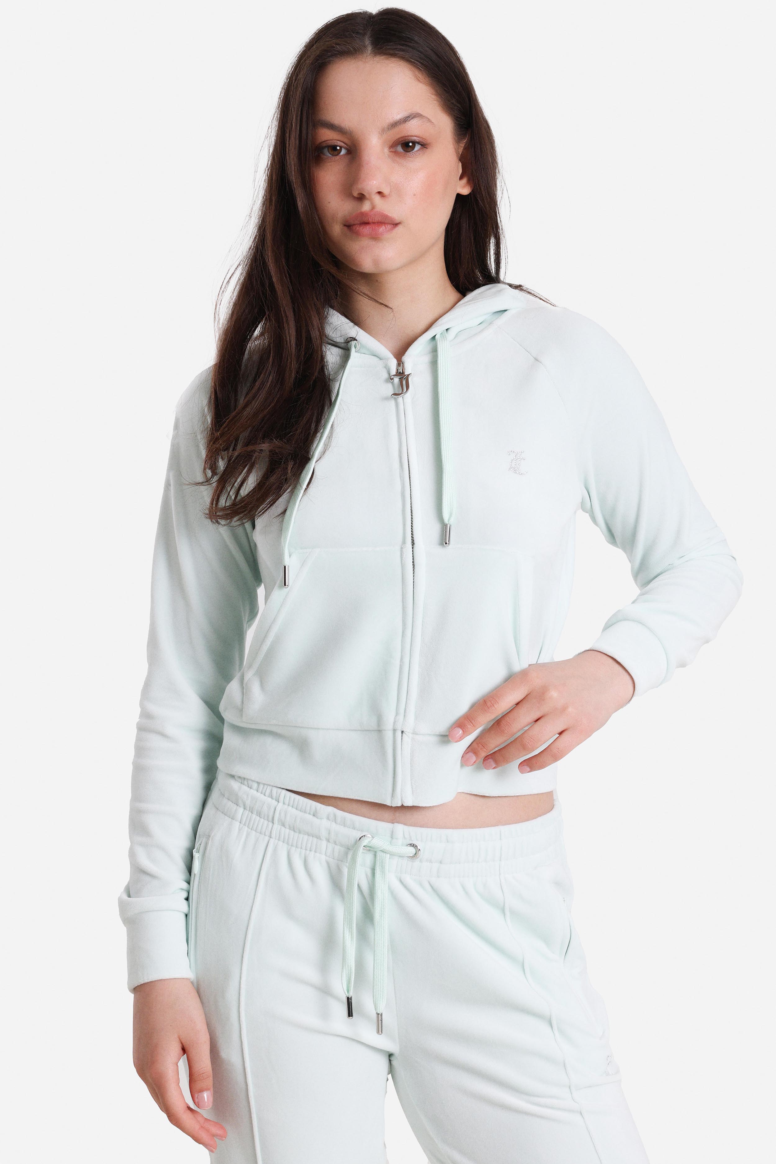 Madison veste courte en velours - Morning Mist