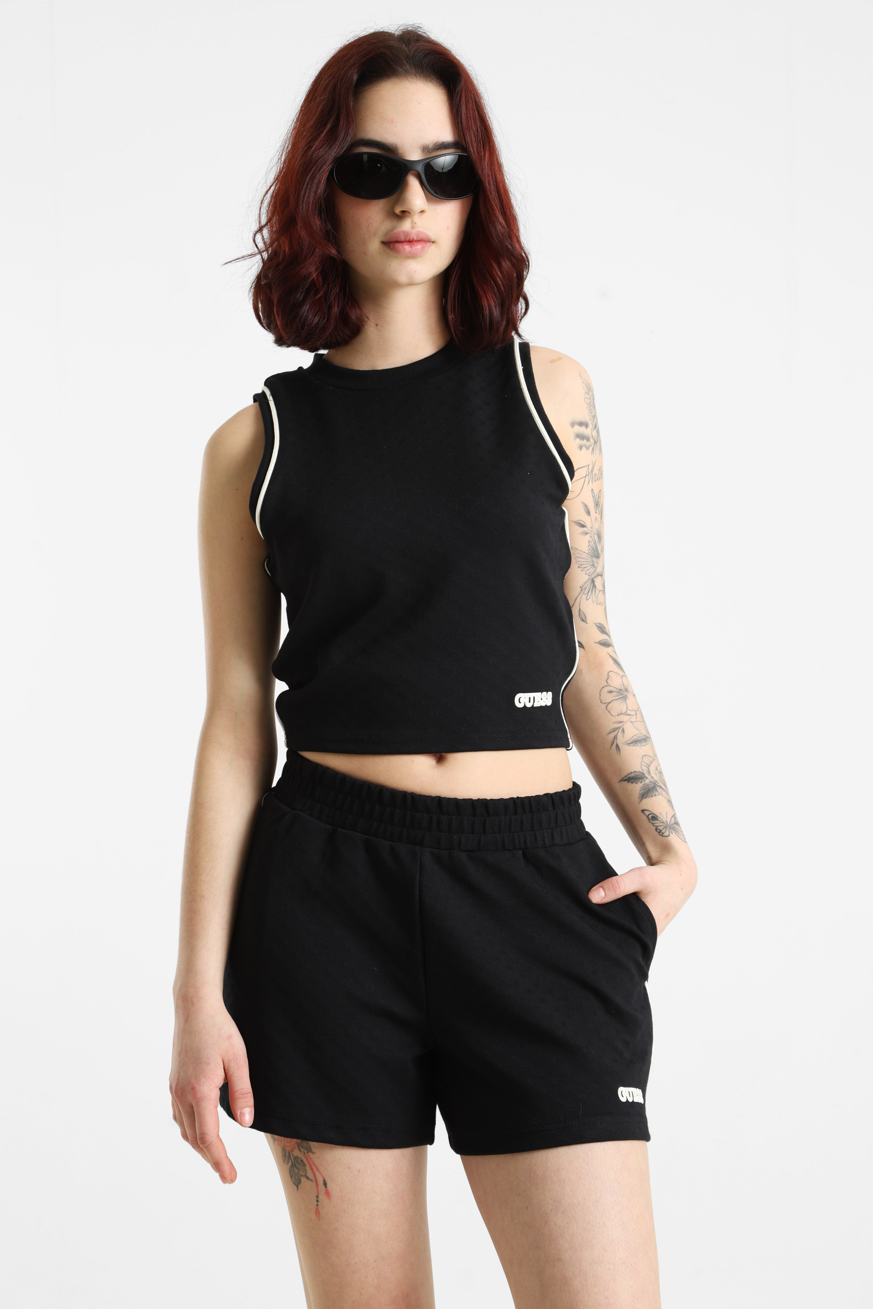 Crop Tanktop - Jet Black