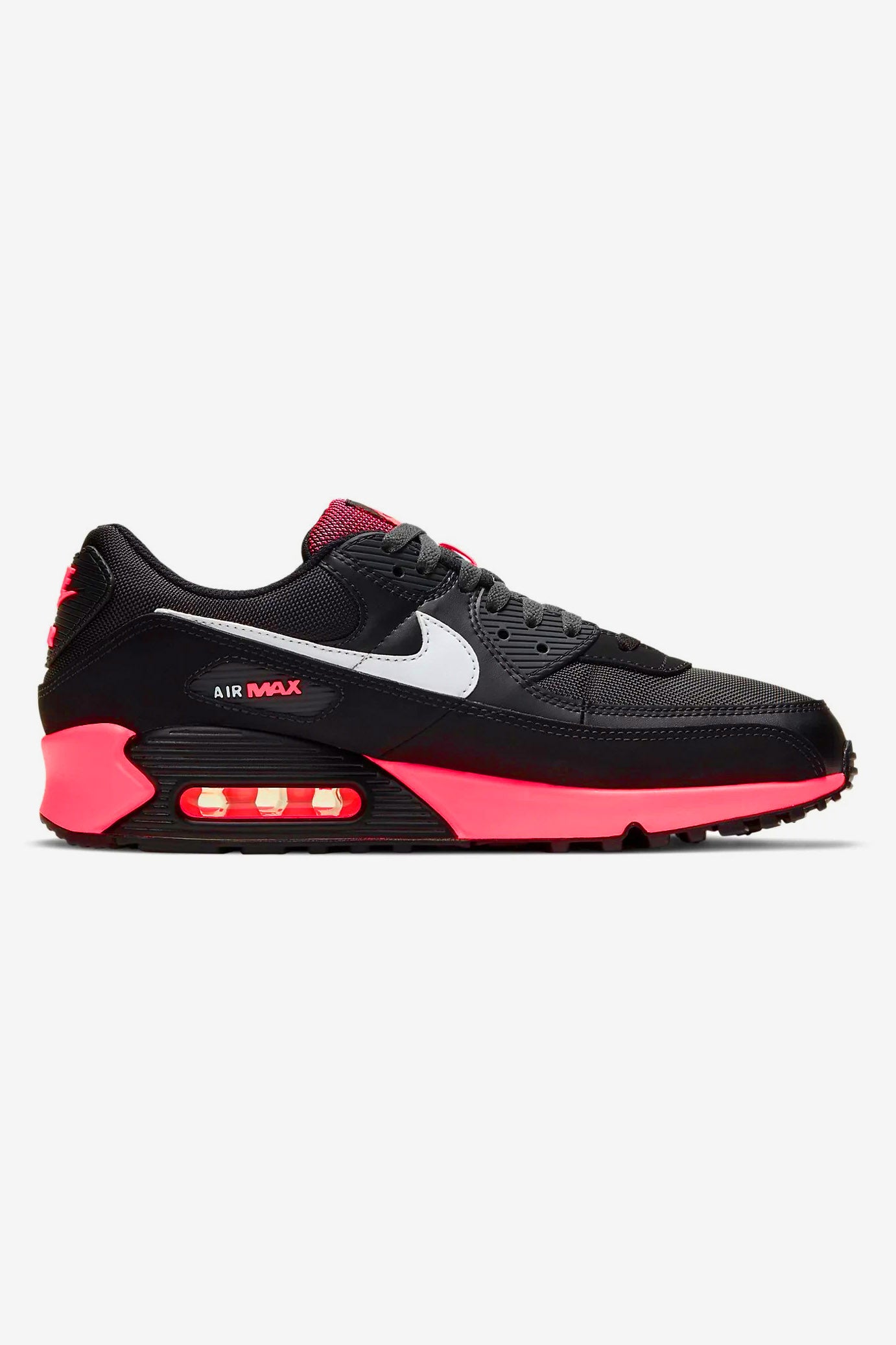 Air Max 90 Sneaker - Black + White + Racer Pink