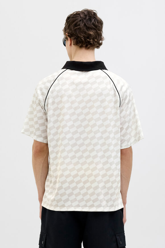 JCORETREAT mesh t-shirt - Cloud Dancer + Vapour Blu