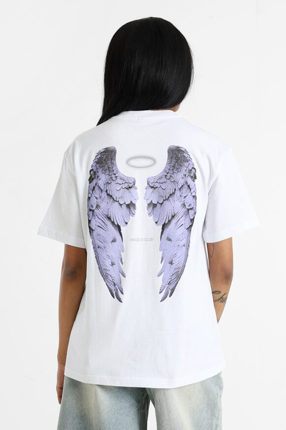Angels Club t-shirt ample - White
