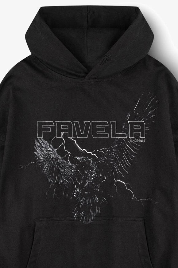 Eagle Oversize Kapuzensweatshirt - Black
