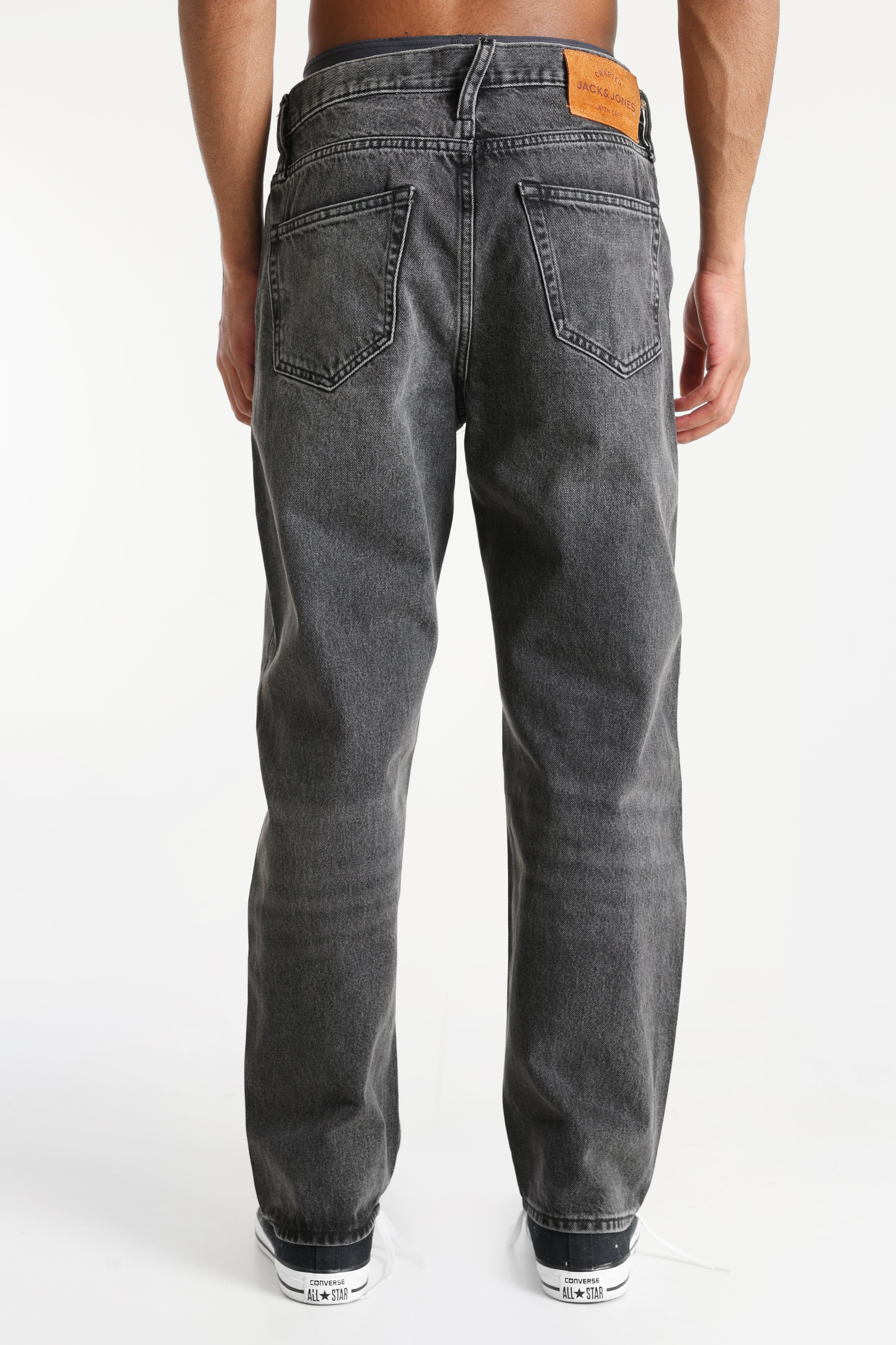 JJIEDDIE Loose Fit Jeans - Black Denim