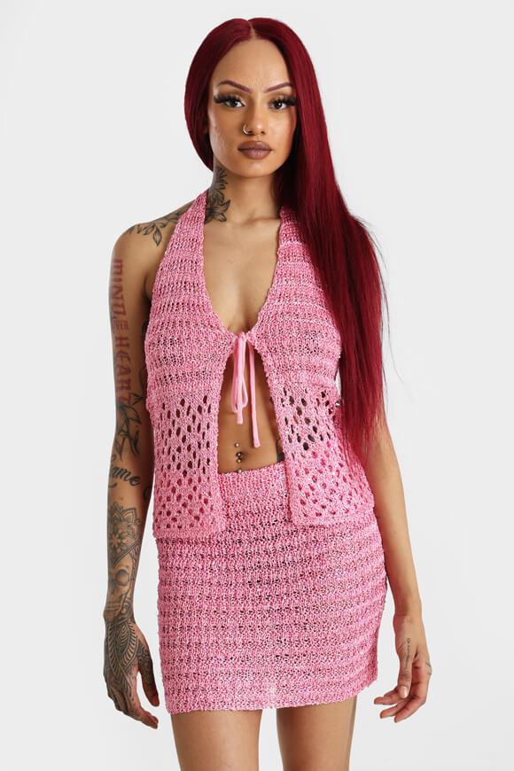 Neckholder Stricktop - Pink