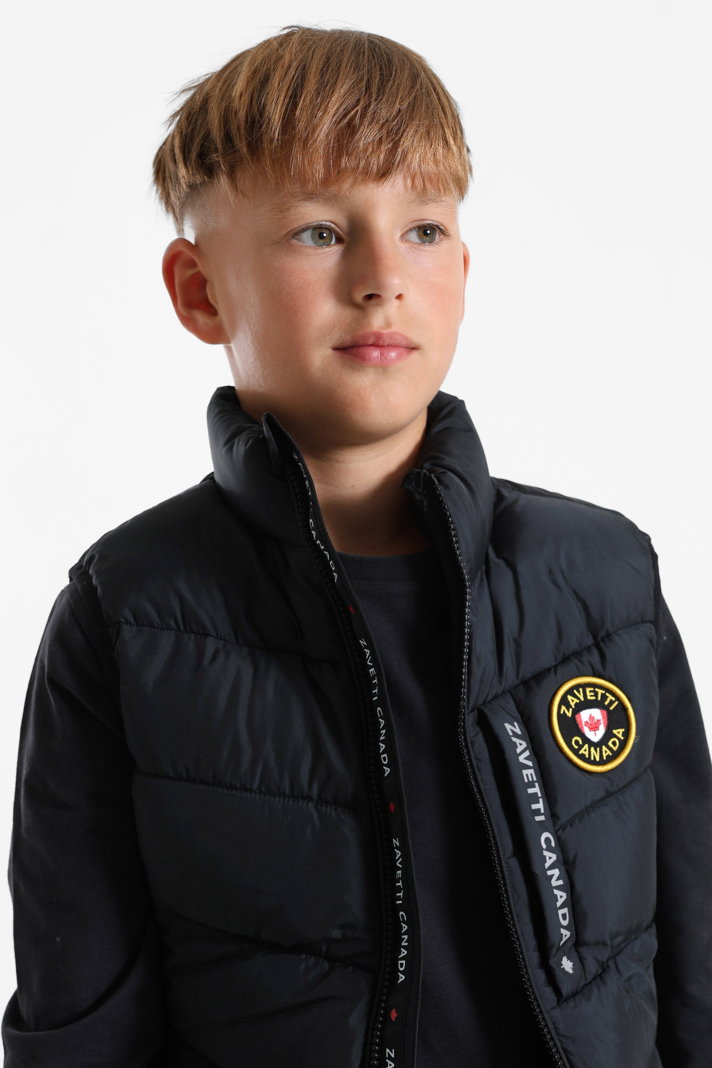 Fallonino 2.0 Gilet ibrido trapuntato - Black
