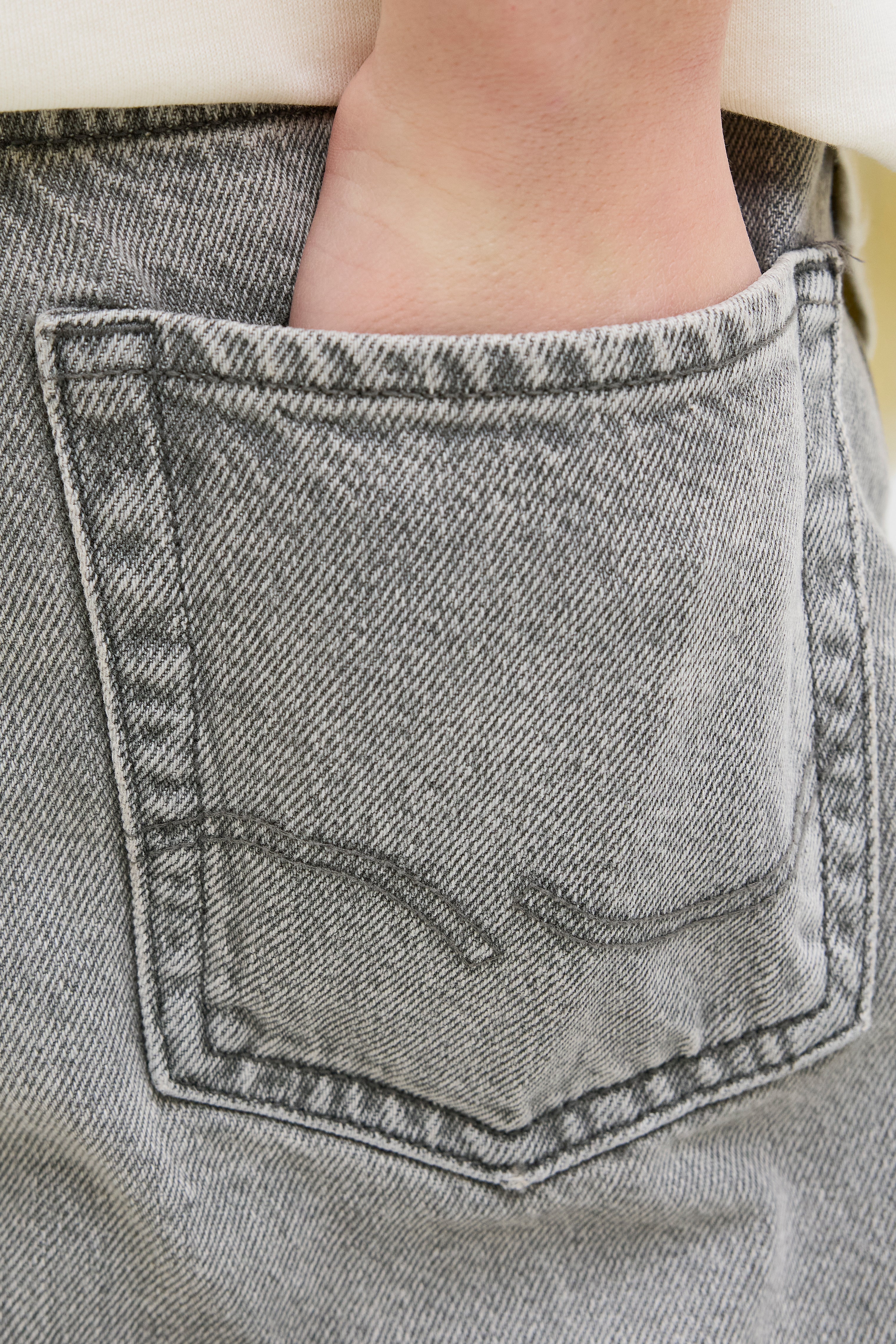 204 JJIRON JJORIGINAL Baggy Fit Jeans - Grey Denim