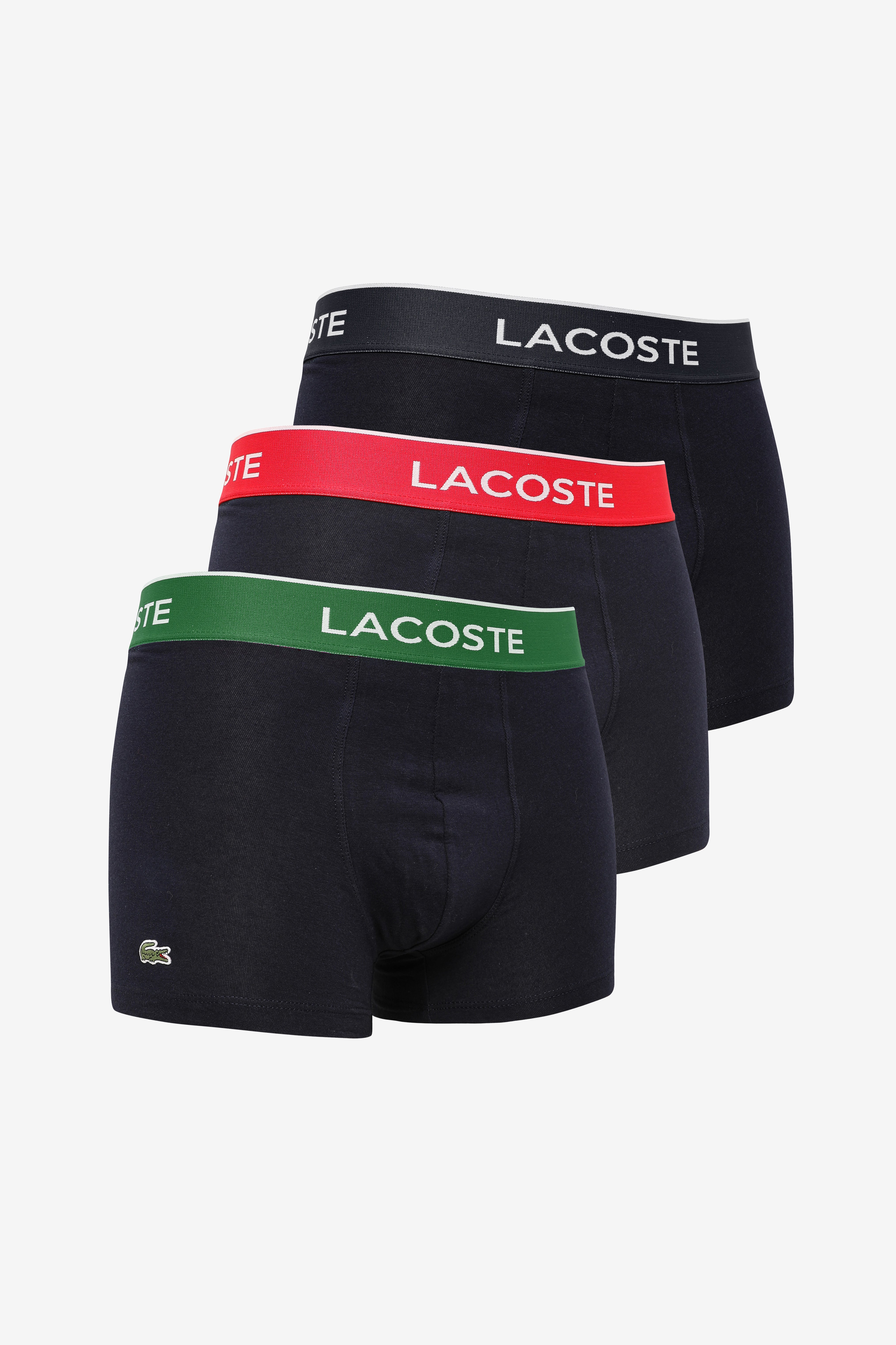 Dreierpack Boxershorts - Dunkel Navy + Rot + Grün