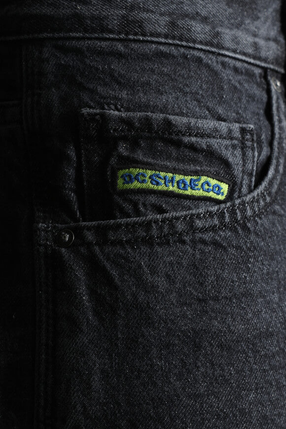 Worker Baggy Fit Jeans - Black Washed