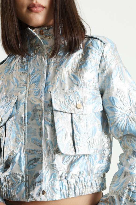 Giacca leggera - Blu + Argento